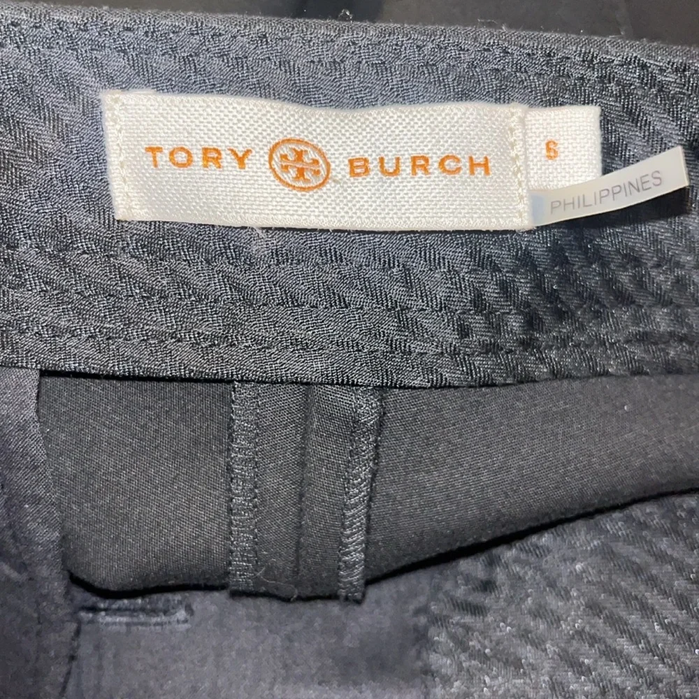 Tory Burch Vanner Ponte Seamed Pants in‎ Black.